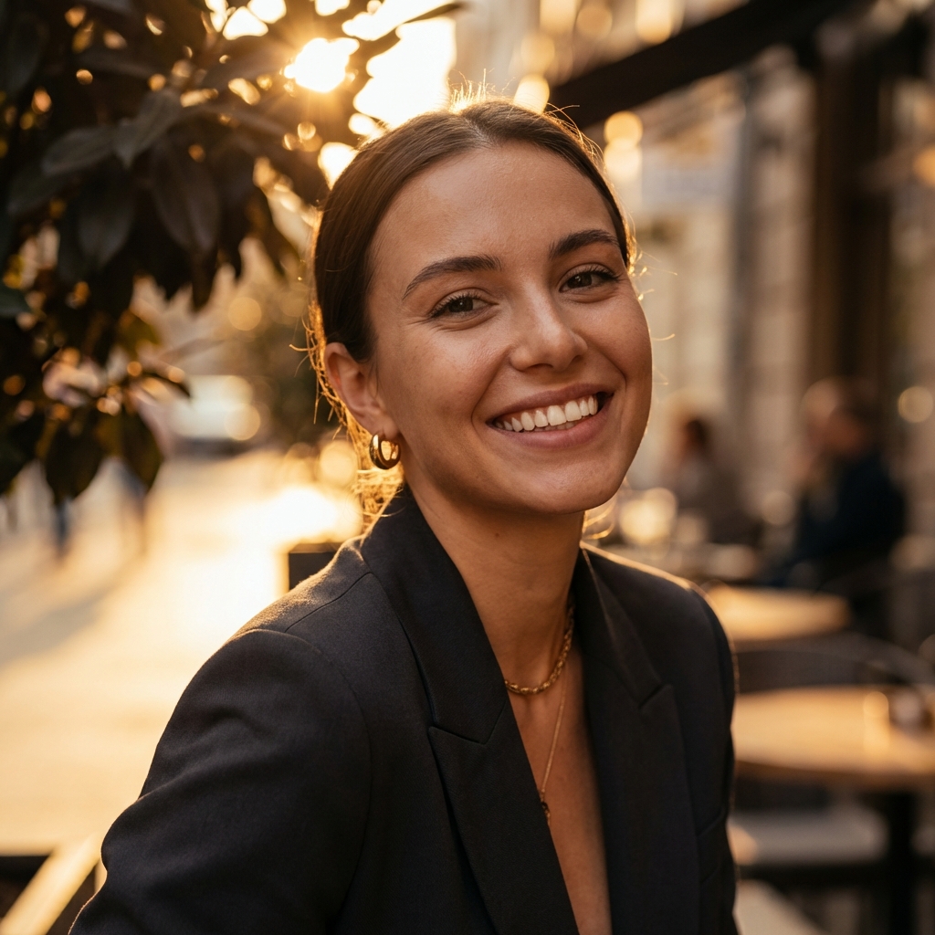 Radiant confident smile
